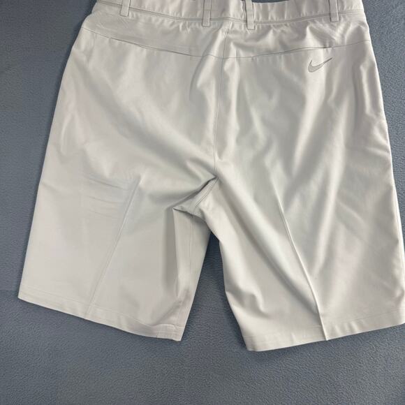 Nike Flex Core Shorts Men 34 Tan Chino DriFit 10" Golf Stretch Preppy Khaki FLAW - Picture 4 of 12